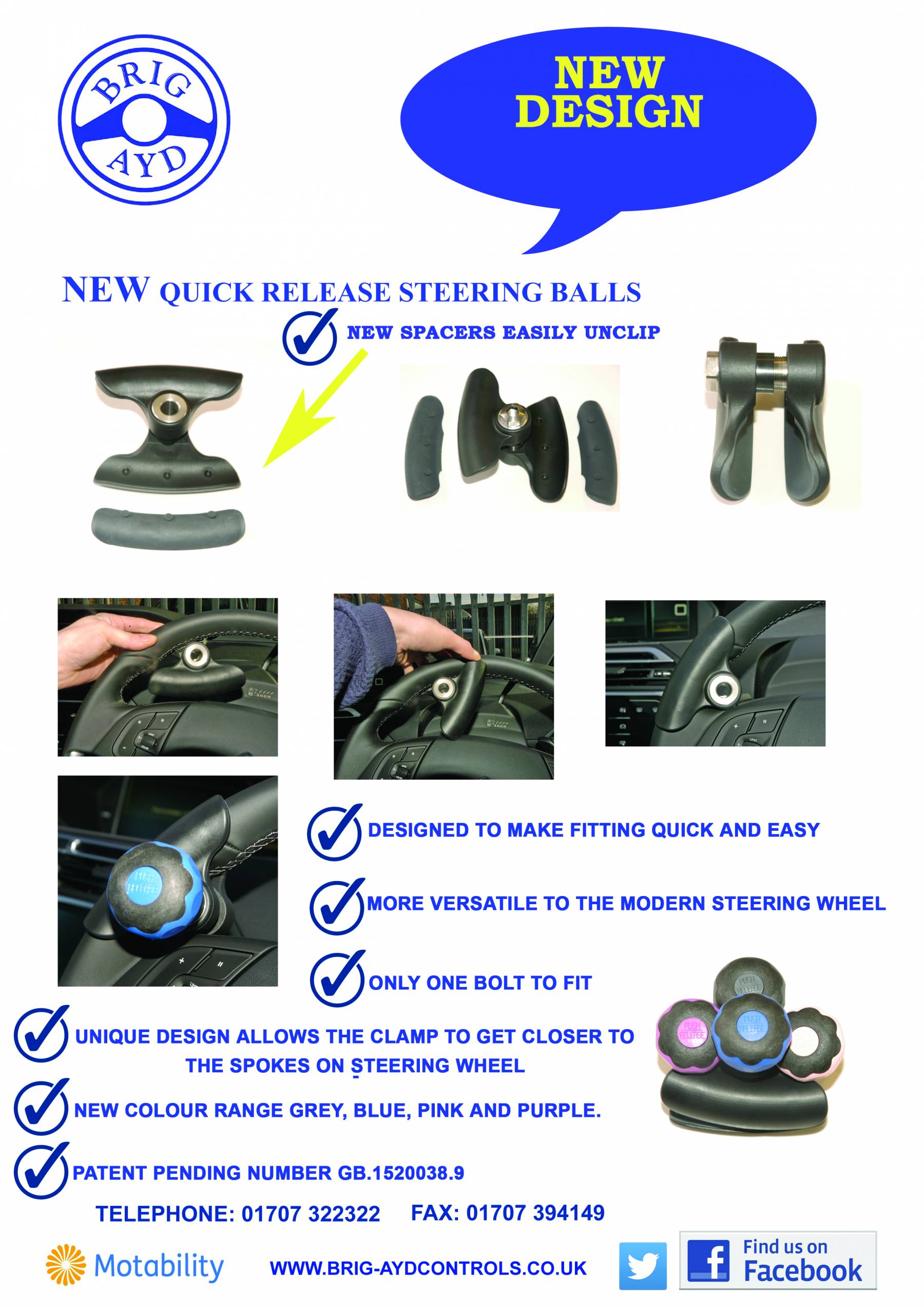 Quick Release Steering Aid/balls